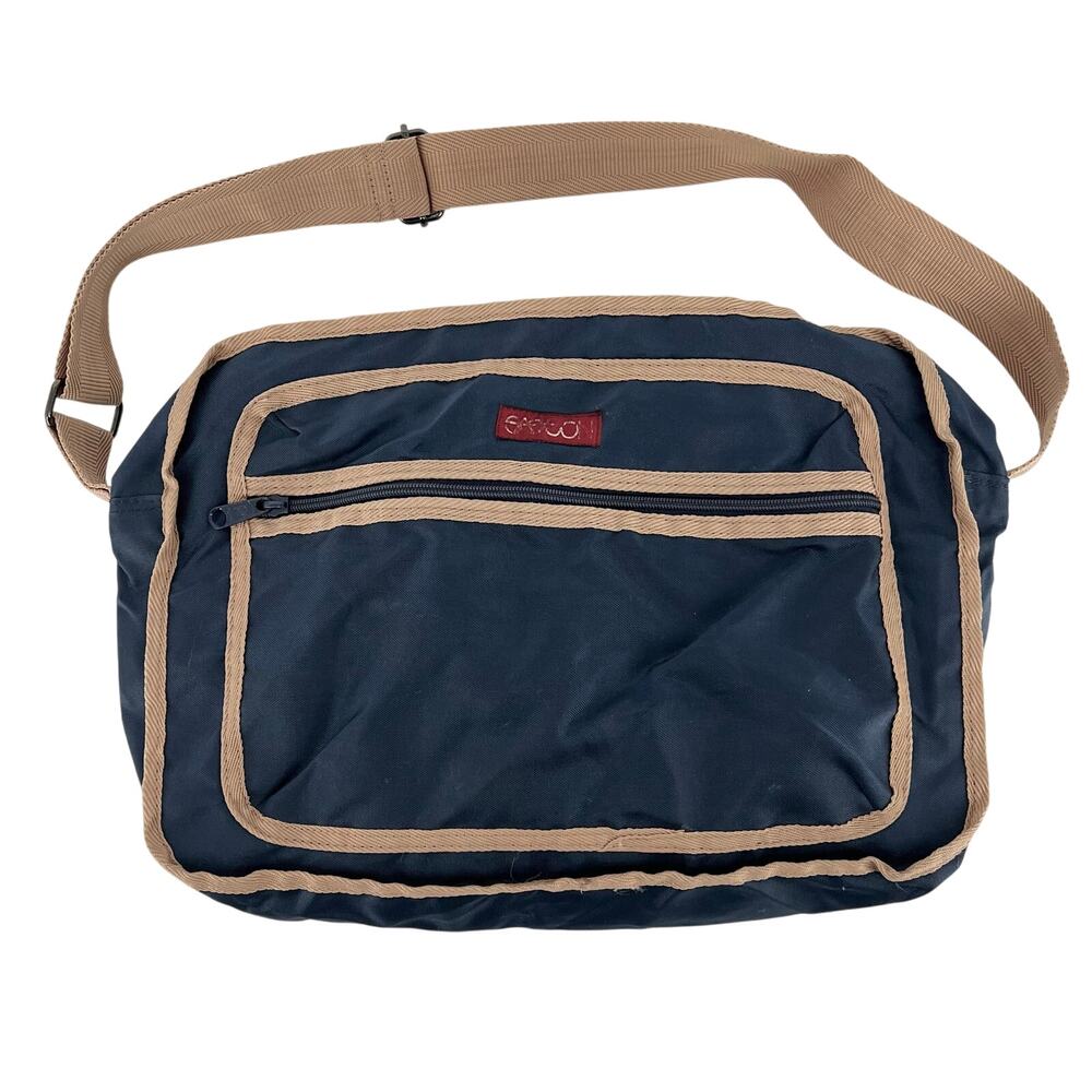 80s Sasson messenger travel tote bag with 1980s vintage